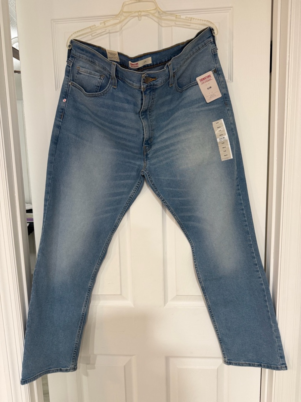 Signature by Levi Strauss Light Blue Slim Straight Jeans